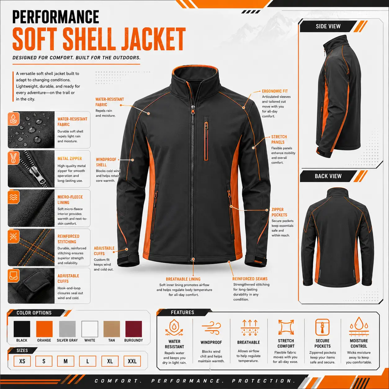 Soft Shell Jackets ARG-SSJ1