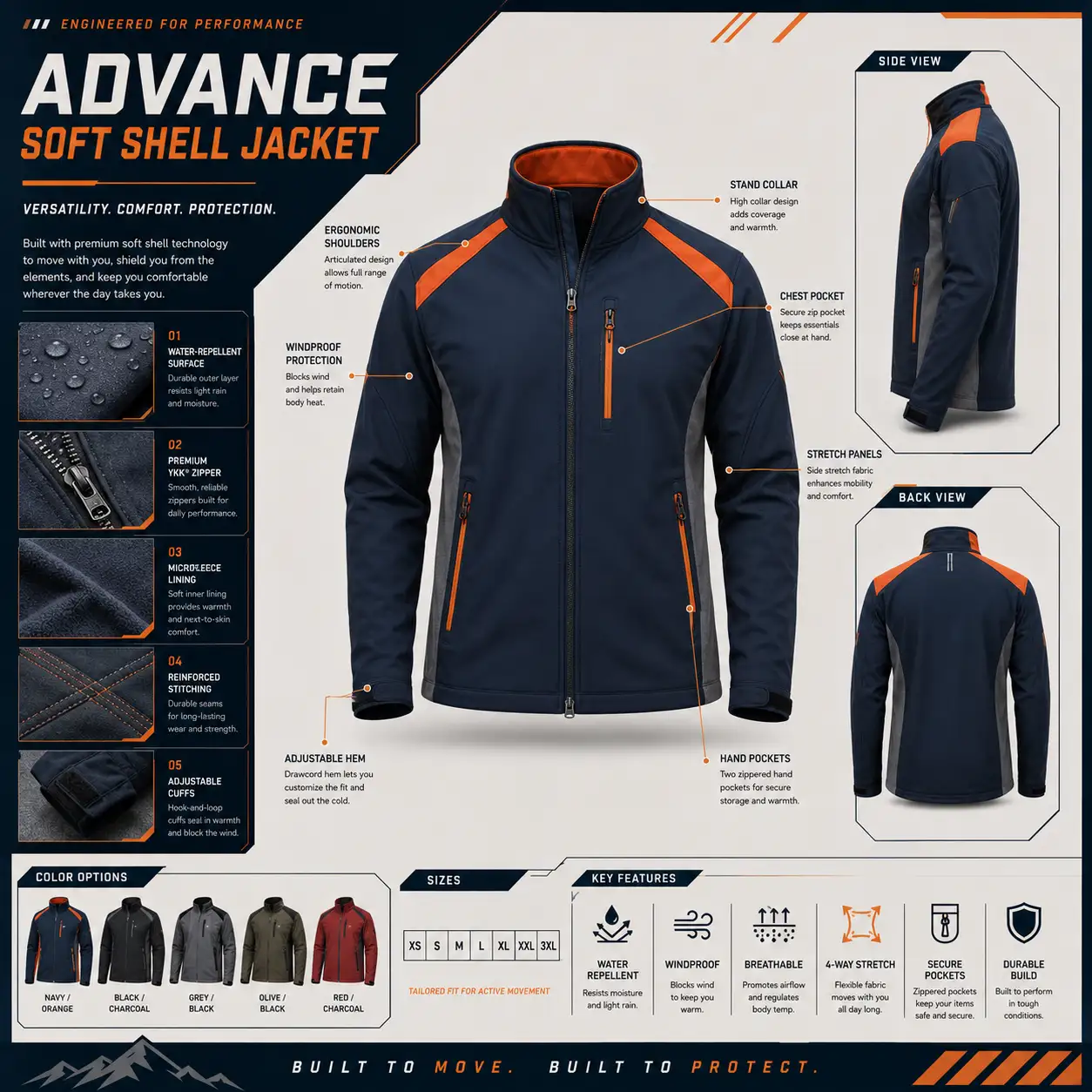 Soft Shell Jackets ARG-SSJ3