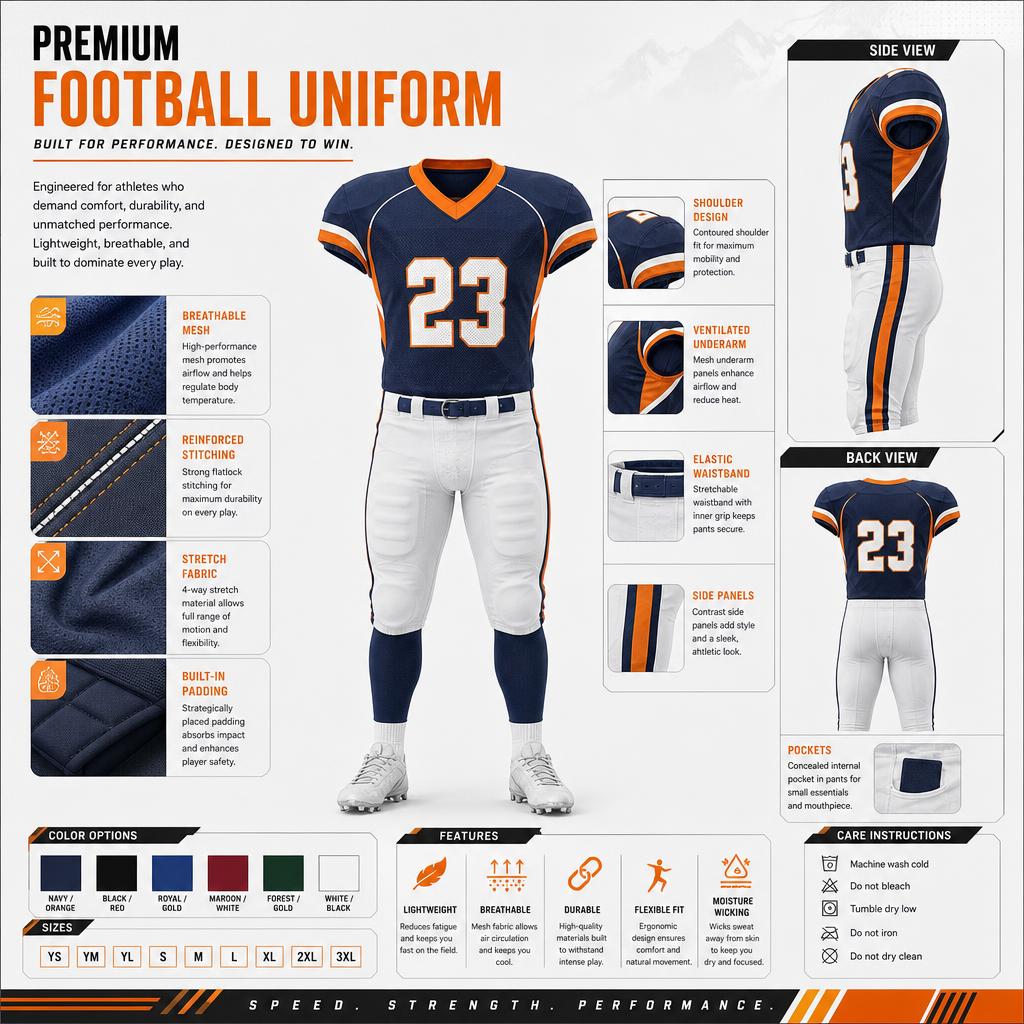 American Football Uniform ARG-SWAFU1