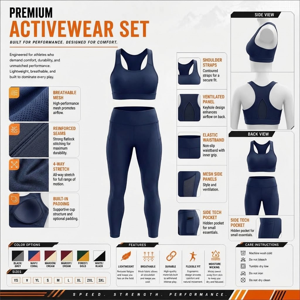 Leggings and Bra Set ARG-FWLBS3